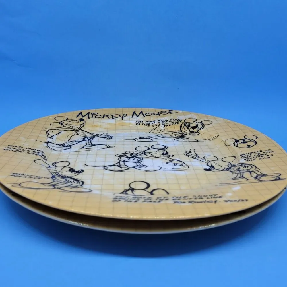 Disney SketchBook Mickey Dinner Plates Set Of 2